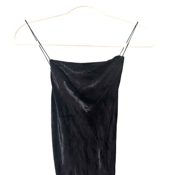 JASON WU Velvet Open Back Maxi Dress Black NWOT Sz 4 - Picture 4 of 5